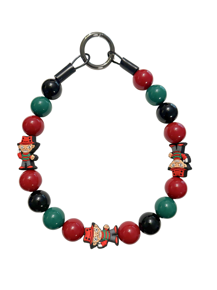 Freddy Kreuger Beaded Dog Collar