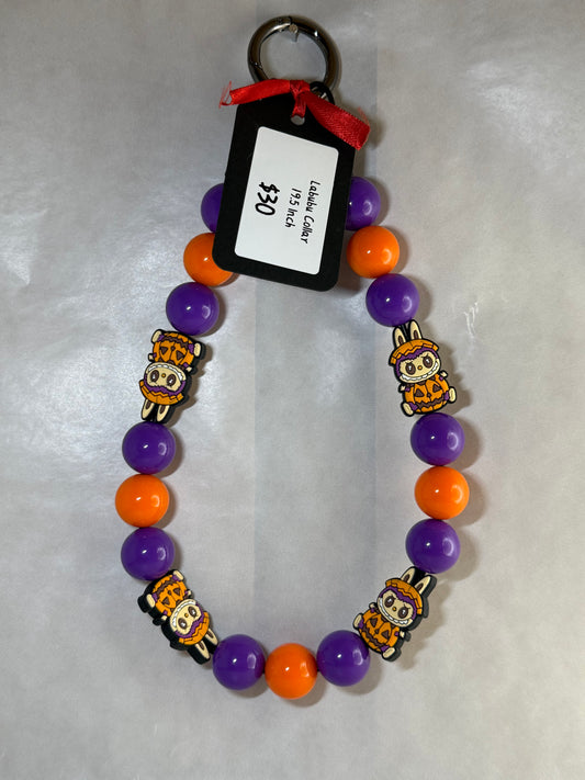 19.5 Inch Pumpkin Labubu Collar