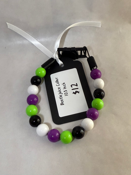 10.5 Inch Beetlejuice Cat Collar