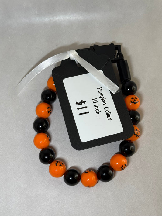 10 Inch Pumpkin Cat Collar